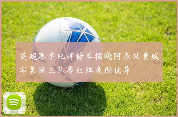 英超赛季纪律榜单揭晓阿森纳曼城布莱顿三队零红牌表现优异
